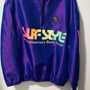Surf Style Vibrant Purple Jacket vintage
